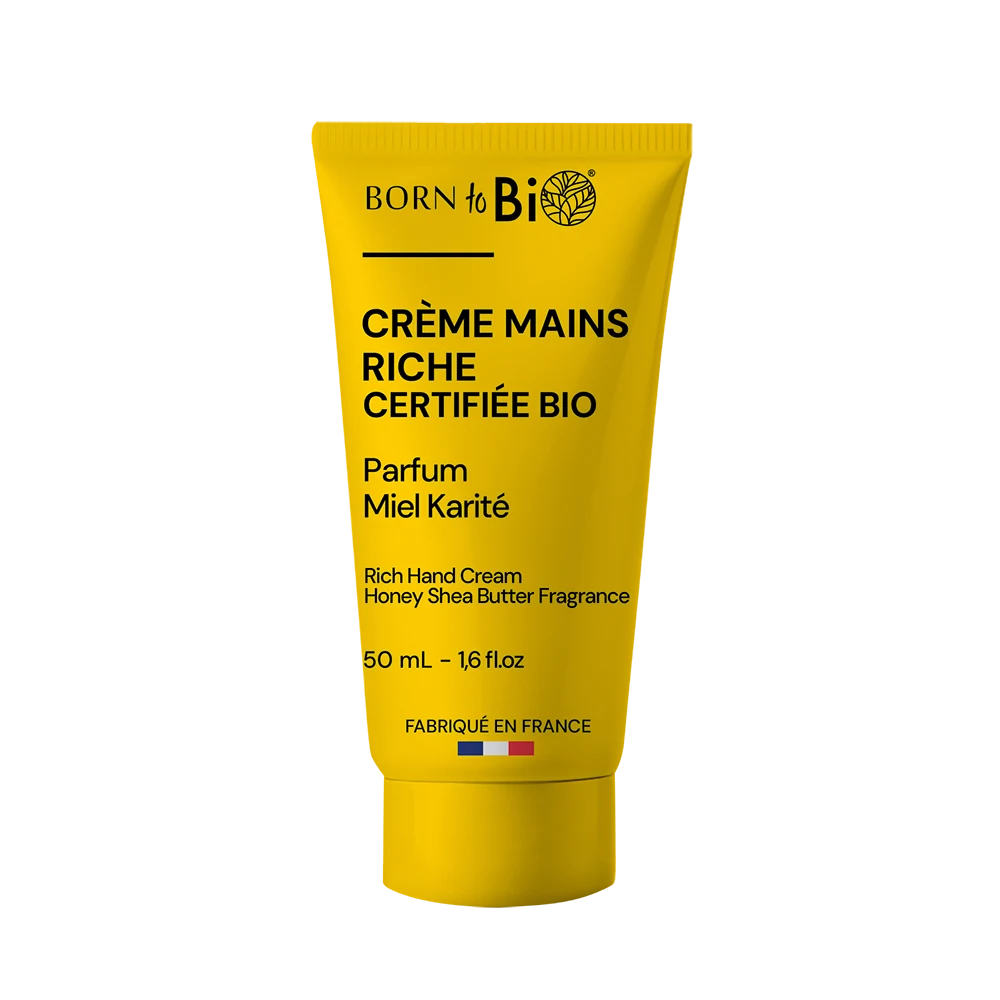 Crème Mains Riche Miel Karité - Certifiée Bio