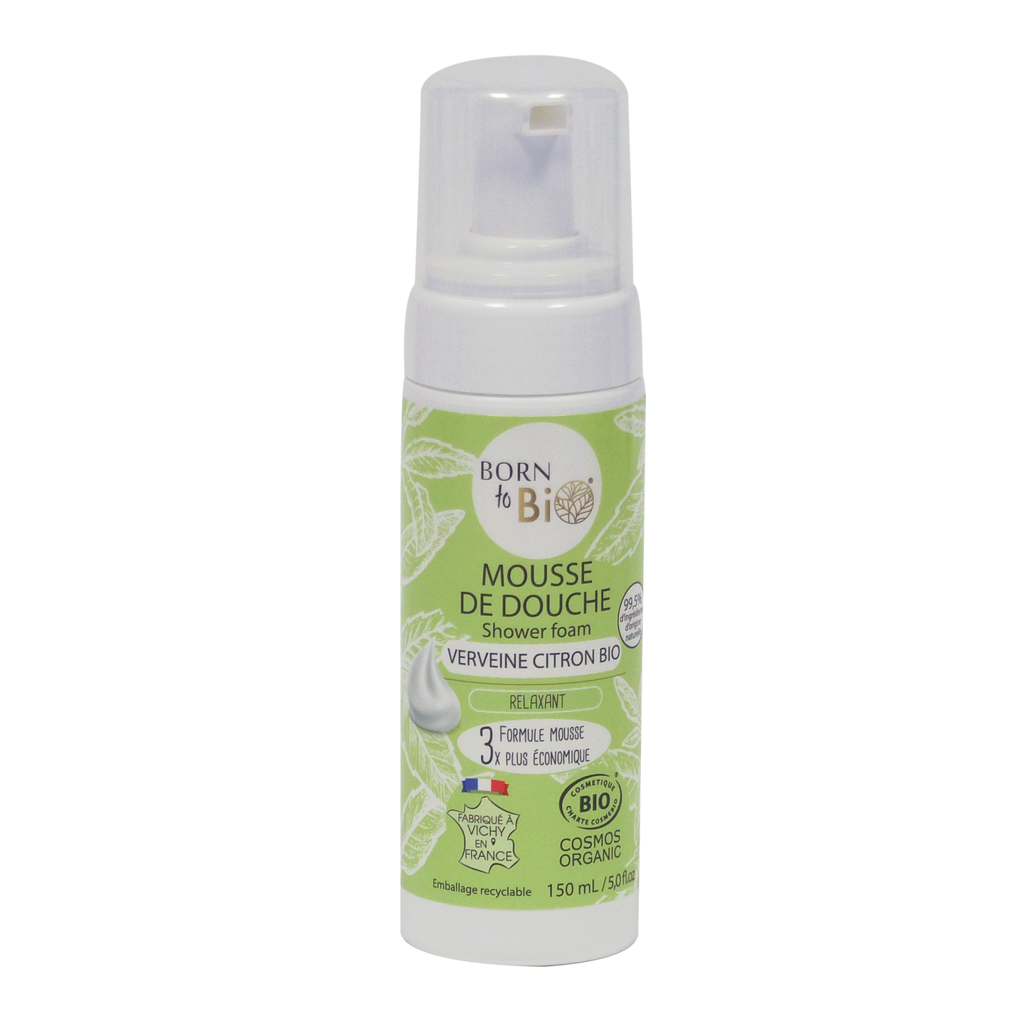 Lemon Verbena Shower Foam - Certified organic