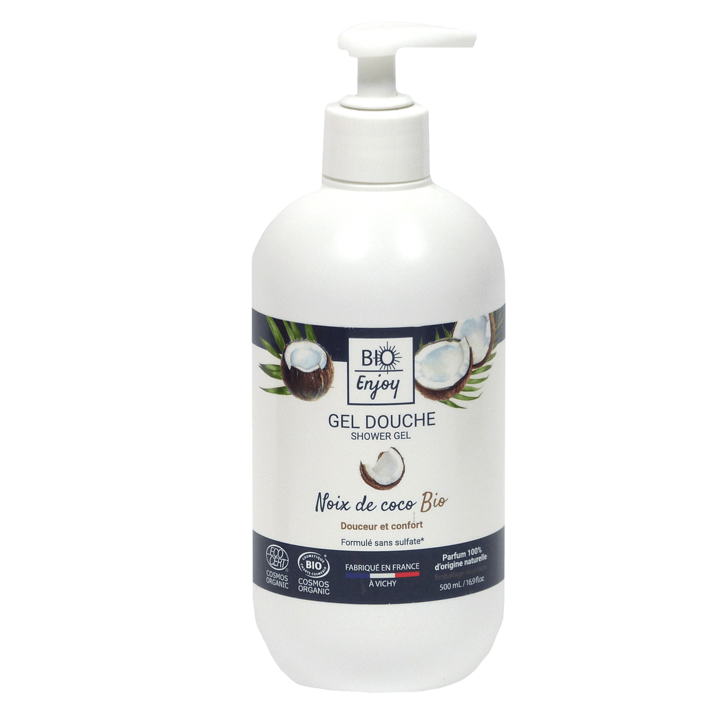 Gel douche Noix de coco Bio Cosmos Organic - BIO Enjoy 500mL