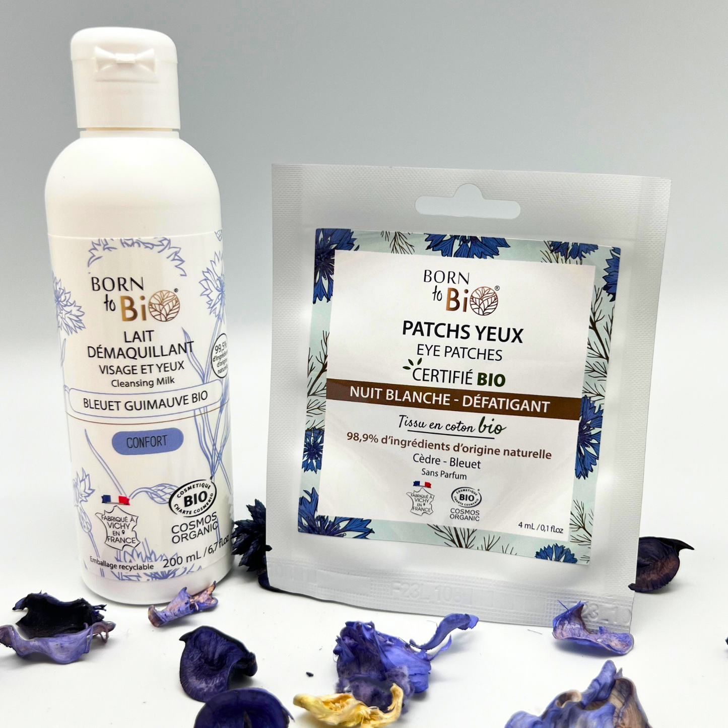 Patchs pour les yeux Nuit Blanche en coton - Certifiés Bio