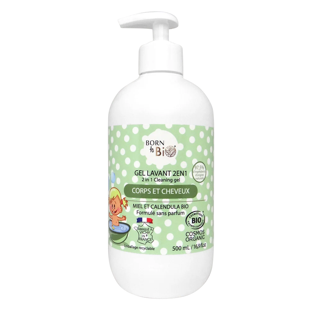 Gel Lavant 2 en 1 pour Bébé - Certifié bio
