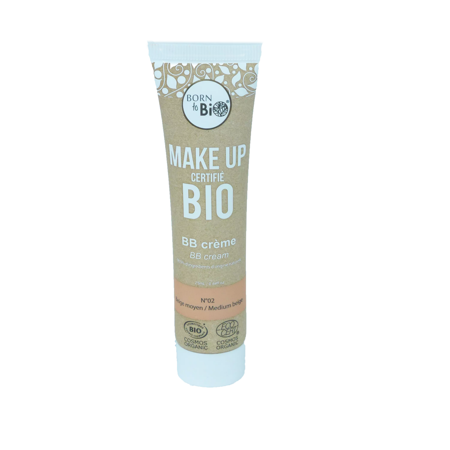 Obtenez un teint radieux avec la BB Crème Bio en teinte N°2 Beige Moyen de Born to Bio. Sa formule bio nourrit, unifie et sublime la peau pour un fini naturel et lumineux. Idéale pour les peaux de tonalité moyenne en quête d’un éclat subtil et soigné.