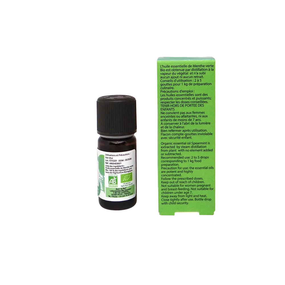 Huile essentielle Menthe verte Bio 10 mL