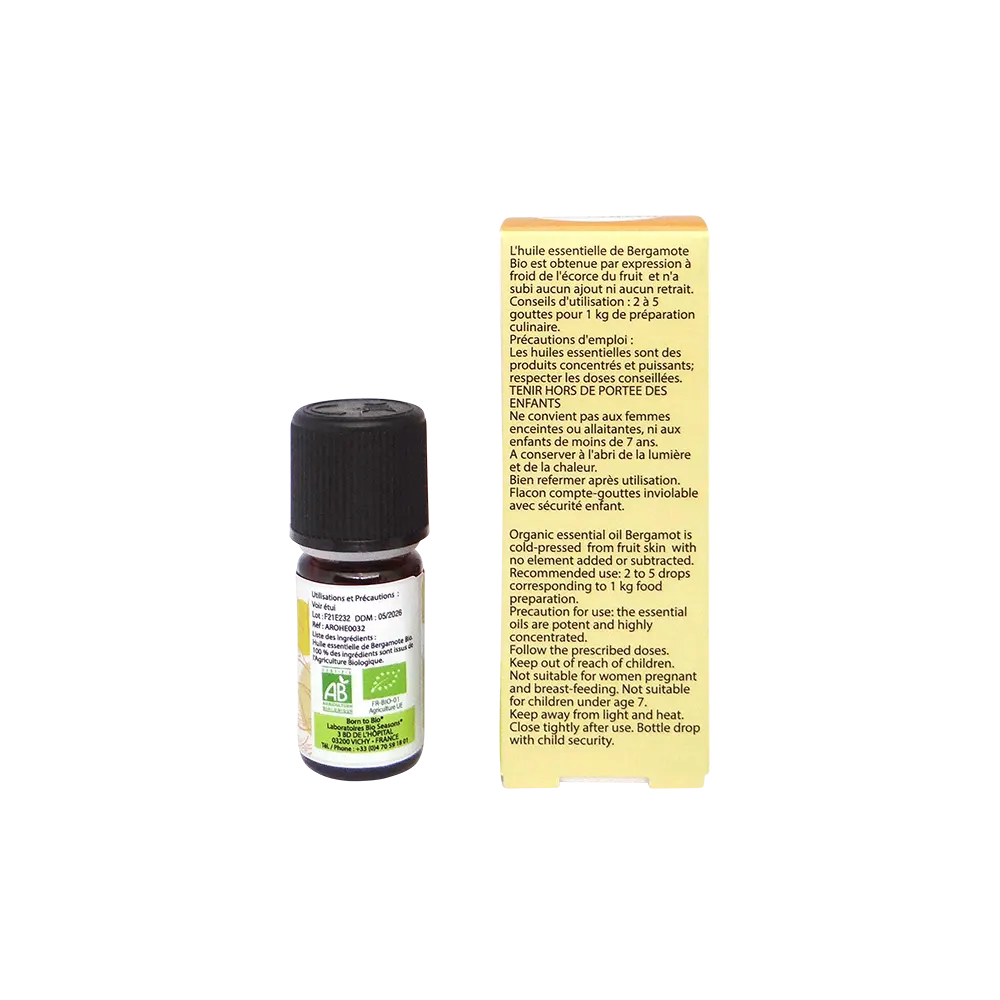 Huile essentielle Bergamote Bio 5 mL