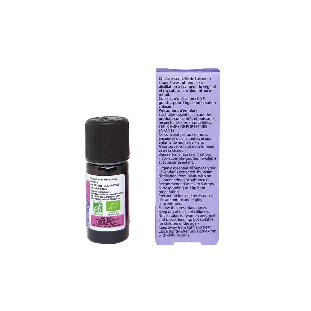 Huile essentielle Lavandin super Bio 10 mL