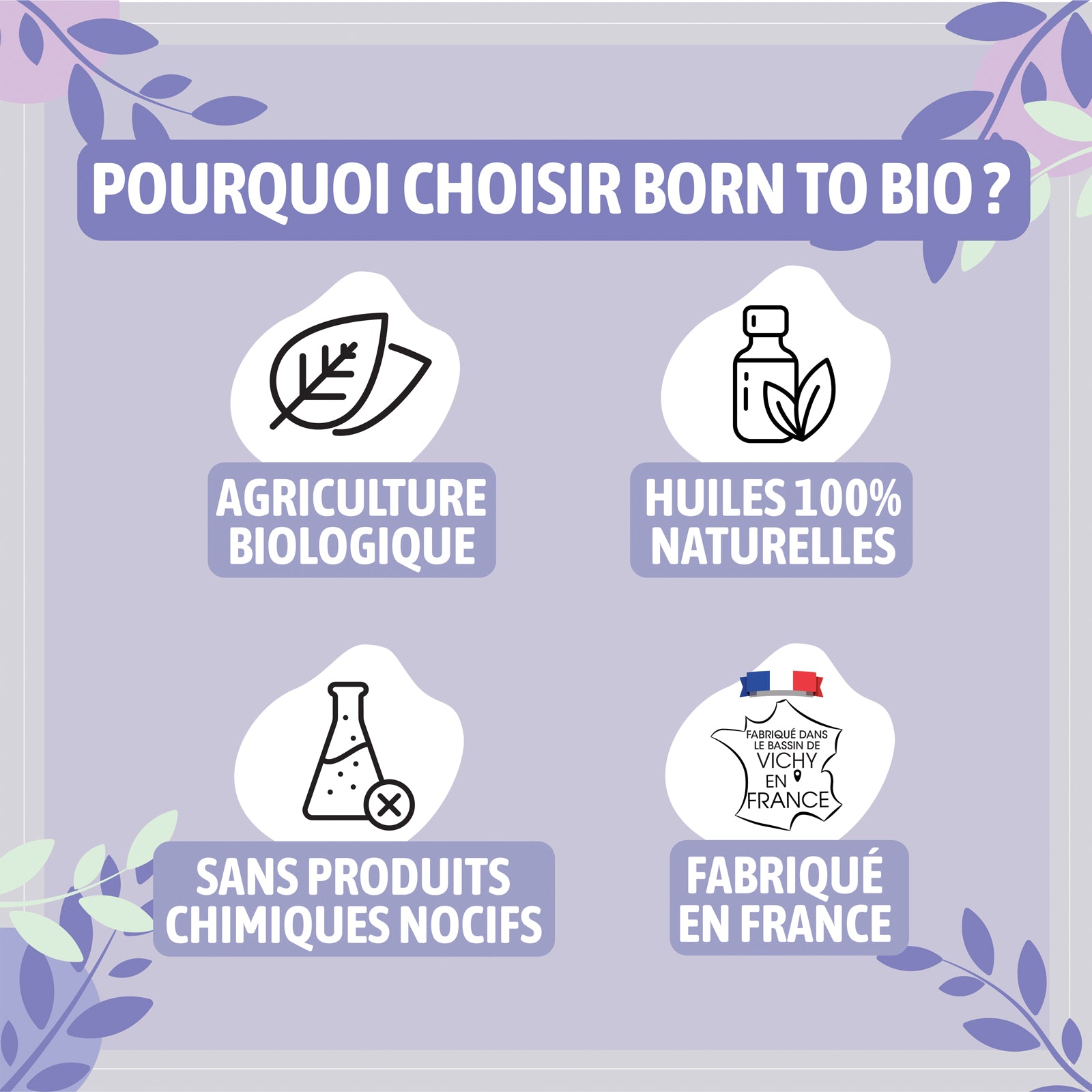 Huile essentielle de Lavande aspic bio, au parfum camphré et floral, obtenue par distillation des sommités fleuries. 