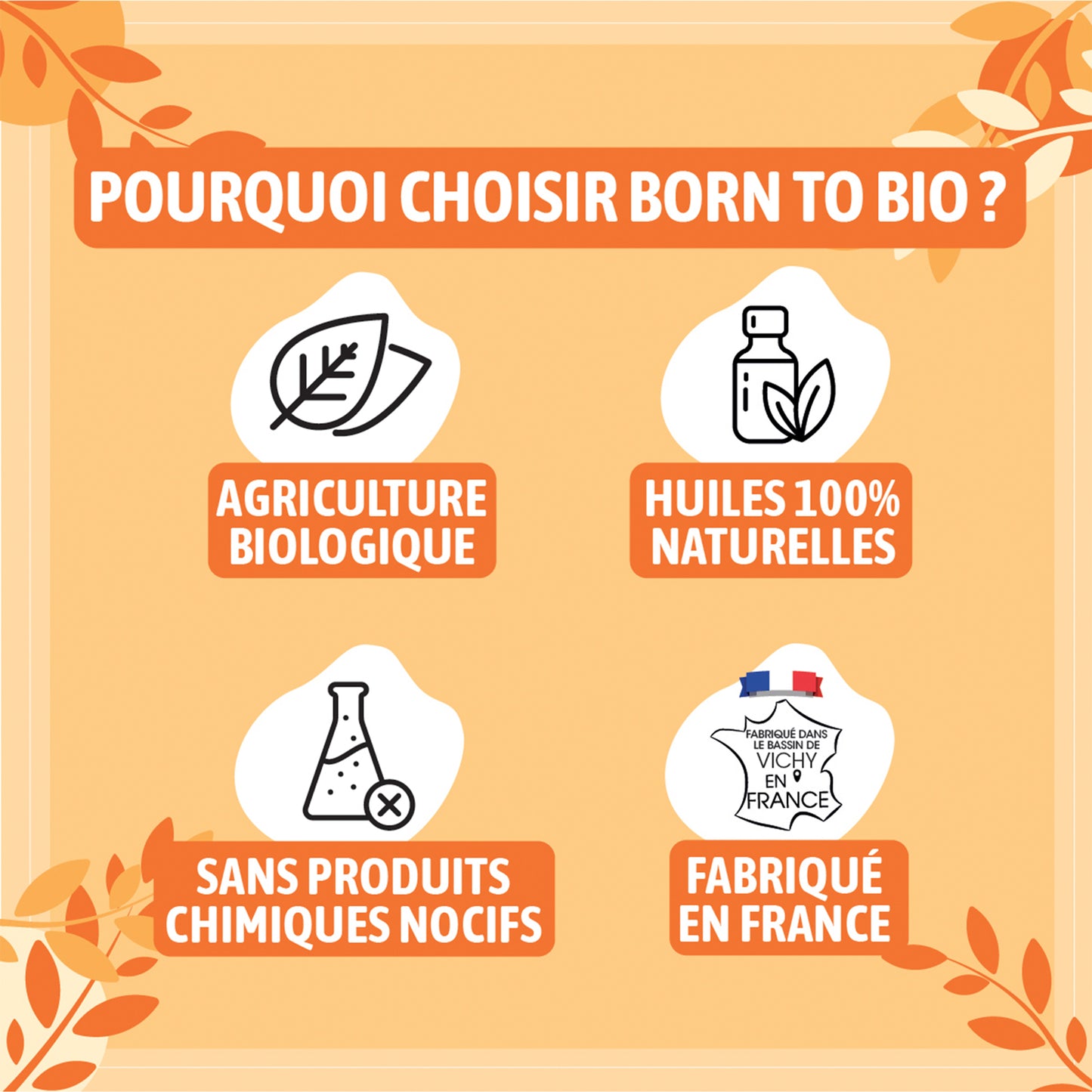 Huile essentielle d’Orange douce bio, à l’arôme fruité et sucré, obtenue par pression à froid des zestes. 