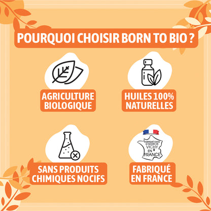 Huile essentielle d’Orange douce bio, à l’arôme fruité et sucré, obtenue par pression à froid des zestes. 