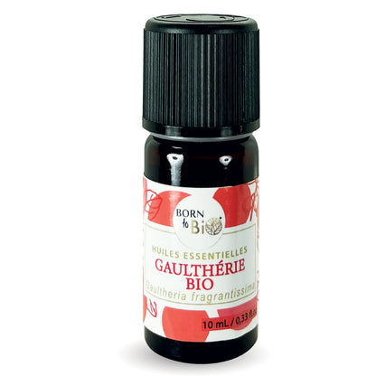 Huile essentielle de Gaulthérie bio, au parfum puissant et légèrement médicinal, obtenue par distillation à la vapeur des feuilles, pour une senteur intense et caractéristique.