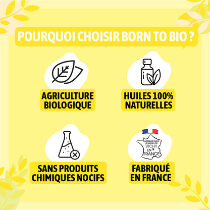 Huile essentielle de Citron bio, au parfum frais et zesté, obtenue par pression à froid des zestes.