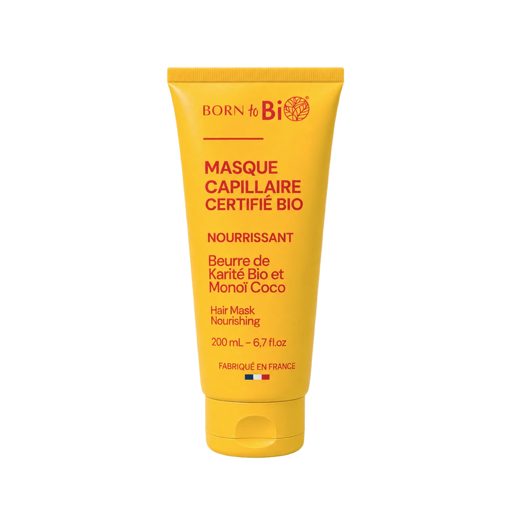 Masque Capillaire Monoï & Karité Bio 200 mL - Certifié Bio