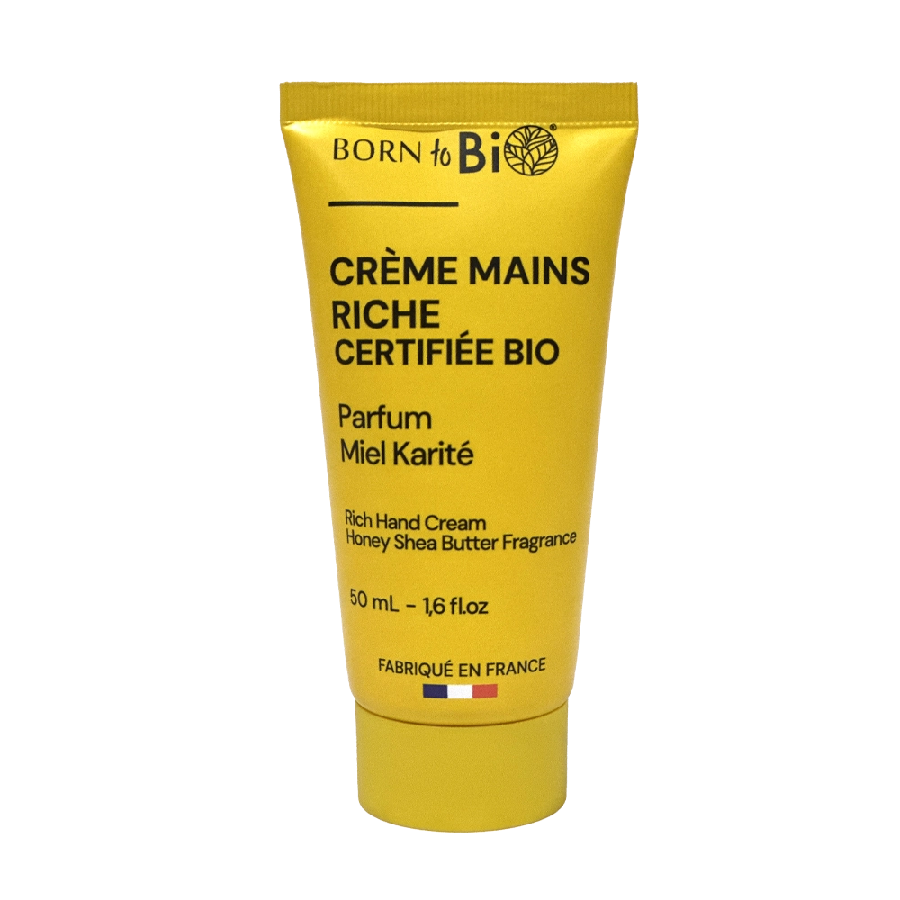 Crème Mains Riche Miel Karité - Certifiée Bio
