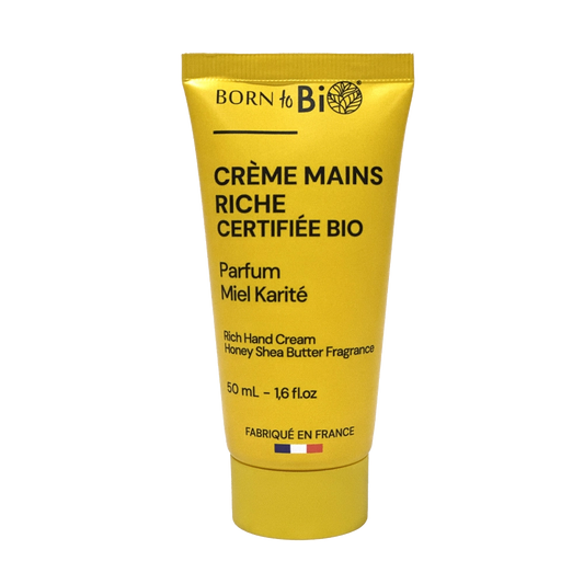 Crème Mains Riche Miel Karité - Certifiée Bio
