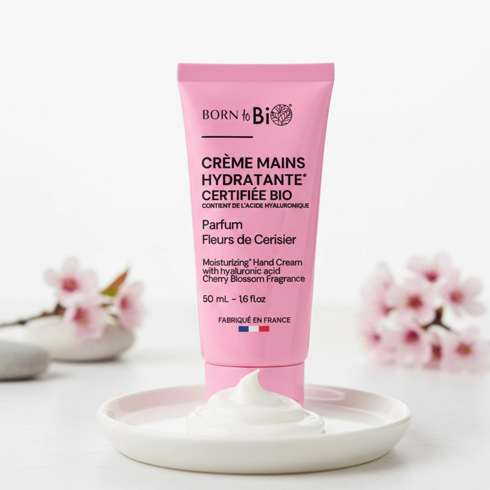 Crème mains acide hyaluronique - Certifiée Bio