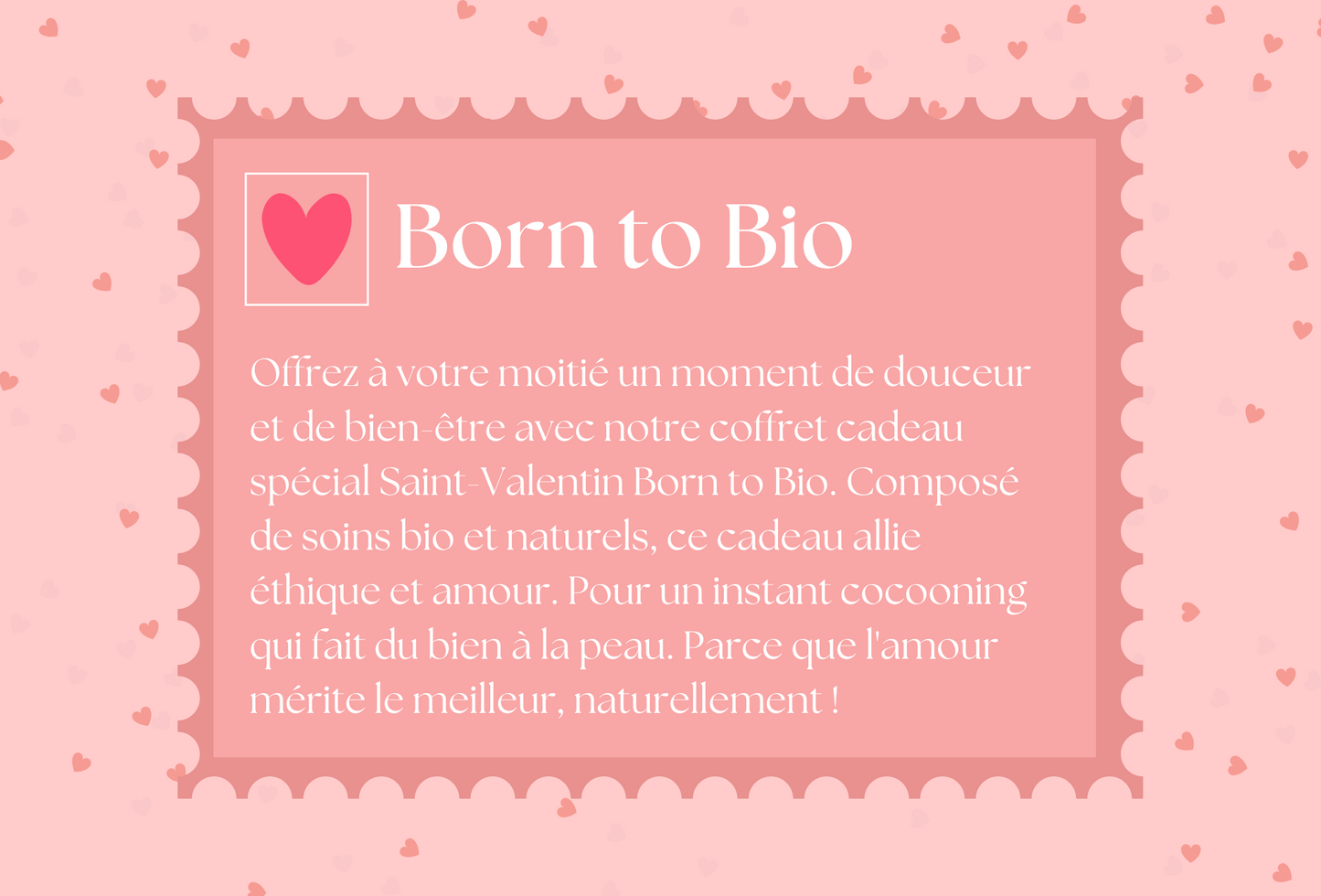 Carte-cadeau Saint-Valentin Born To Bio