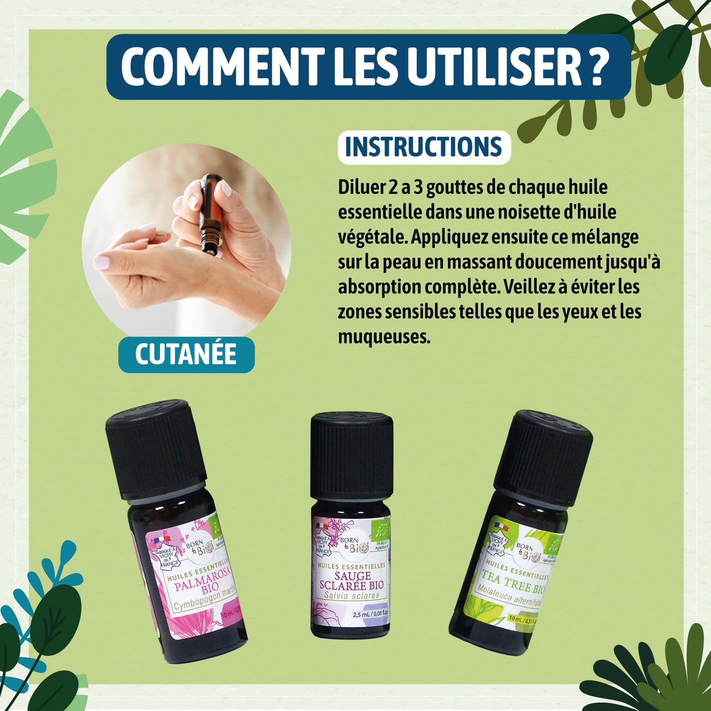 Un trio d’huiles essentielles bio pour rafraîchir et revitaliser le visage. Grâce au Palmarosa, Tea Tree, et Sauge Sclarée, la peau est purifiée et retrouve son éclat naturel.