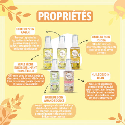L'Huile Nourrissante Bio Légère de Born to Bio nourrit intensément la peau et les cheveux tout en offrant une texture légère et non-collante. Idéale pour un usage quotidien, elle pénètre rapidement et laisse un fini doux sans effet gras. Un soin bio naturel qui nourrit et répare en profondeur.