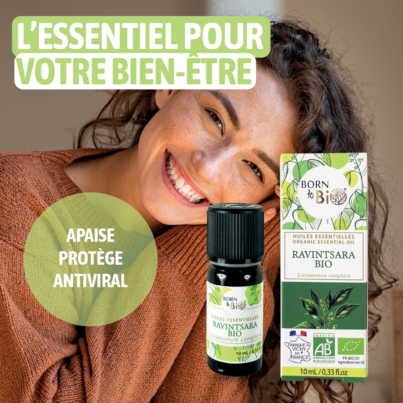 L'huile essentielle de ravintsara bio aide à dégager les voies respiratoires, soulager les maux de gorge et améliorer la respiration. Parfaite pour l'aromathérapie en période hivernale.