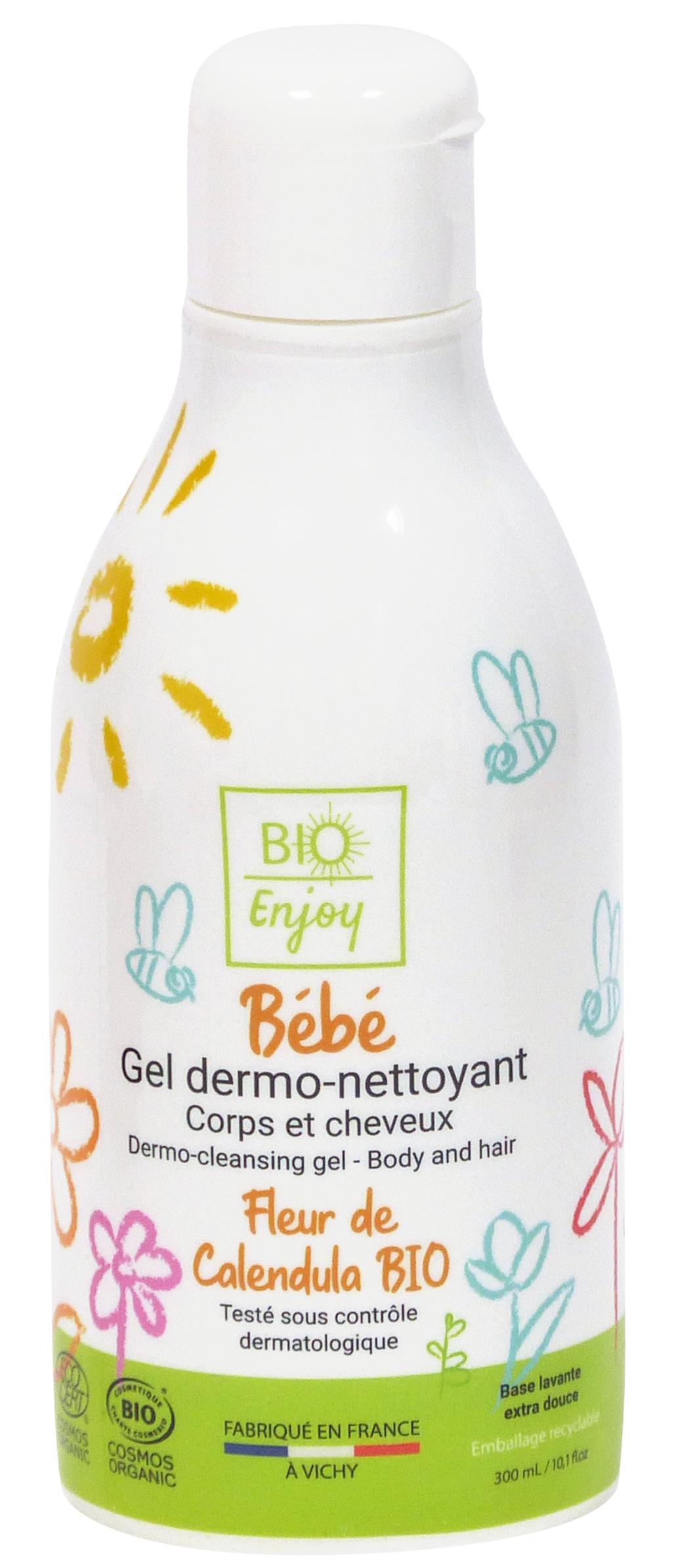 Gel dermo-nettoyant  Bébé Cosmos Organic  - BIO Enjoy 300mL