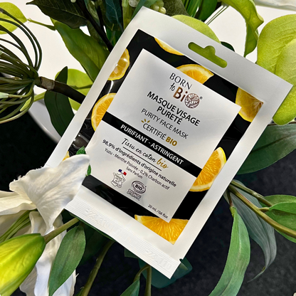 Masque visage Pureté en coton - Certifié Bio