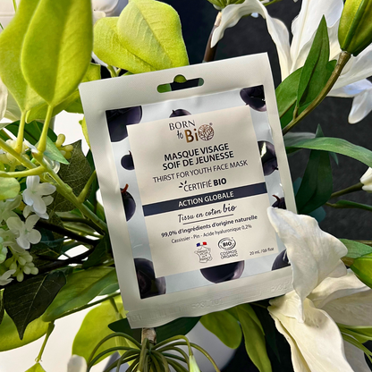 Masque visage Soif de Jeunesse en coton - Certifié Bio