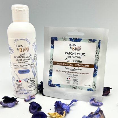 Patchs pour les yeux Nuit Blanche en coton - Certifiés Bio