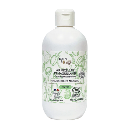 Eau Micellaire Démaquillante Amande Douce Argan - Certifiée Bio