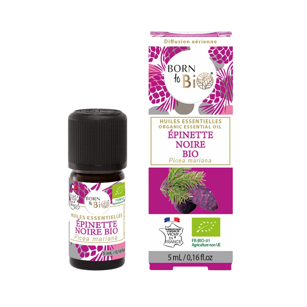produit-huile-essentielle-epinette-noire-bio-boite-et-flacon-born-to-bio