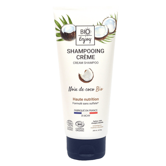 Shampooing crème Noix de coco Bio Cosmos Organic  - BIO Enjoy 200mL