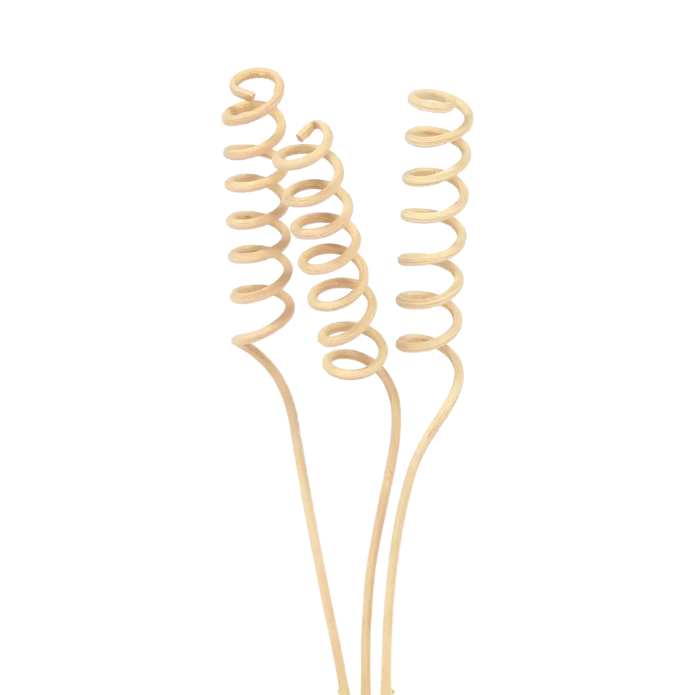 Set 3 pièces Bâtonnets diffuseurs spirales en rotin fleur Born to Bio -  Born to Bio