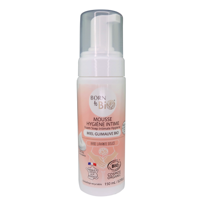 Mousse Hygiène Intime Miel et Guimauve – Certifiée Bio