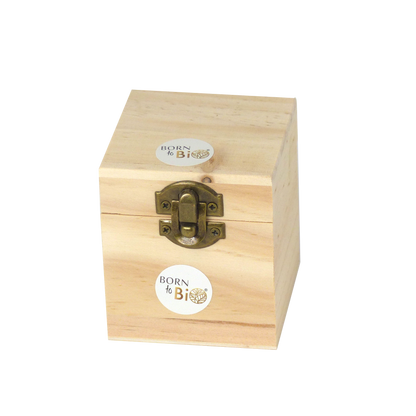 Boîte en bois pour 4 flacons d'huiles