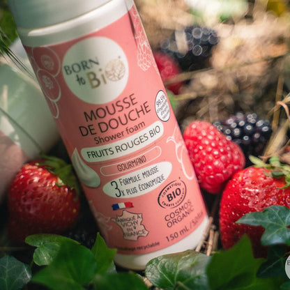 Mousse de Douche Fruits Rouges – Certifiée bio