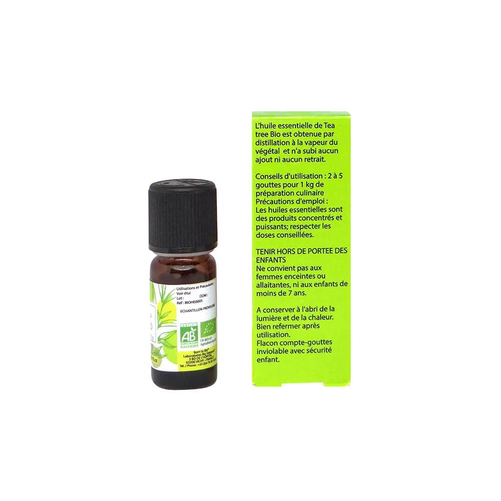 TEA TREE (Arbre à thé) • Huile Essentielle Bio 30 ml • Huile Essentielle  chémotypée HEBBD Bio 100% Pure et Naturelle