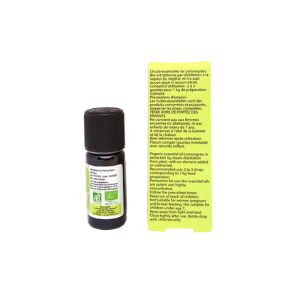 Huile essentielle Lemongrass Bio 10 mL